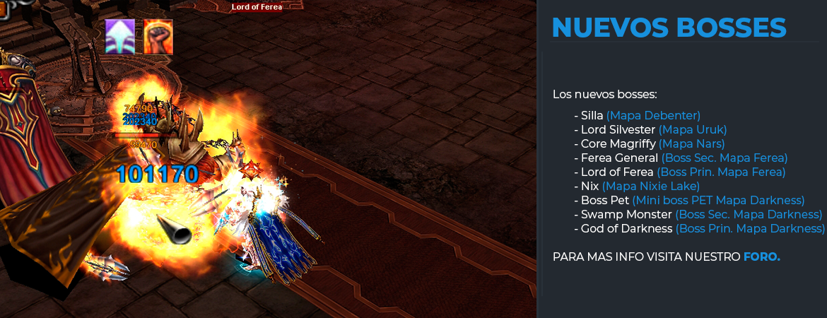 Nuevos bosses